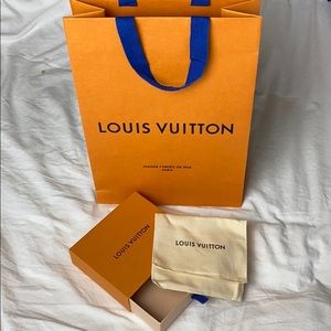 Authentic LV Louis Vuitton box with dust bag